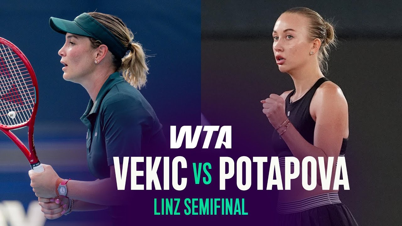 Анастасия Потапова против Донны Векич | Полуфинал Линц-2026 | Обзор матча WTA