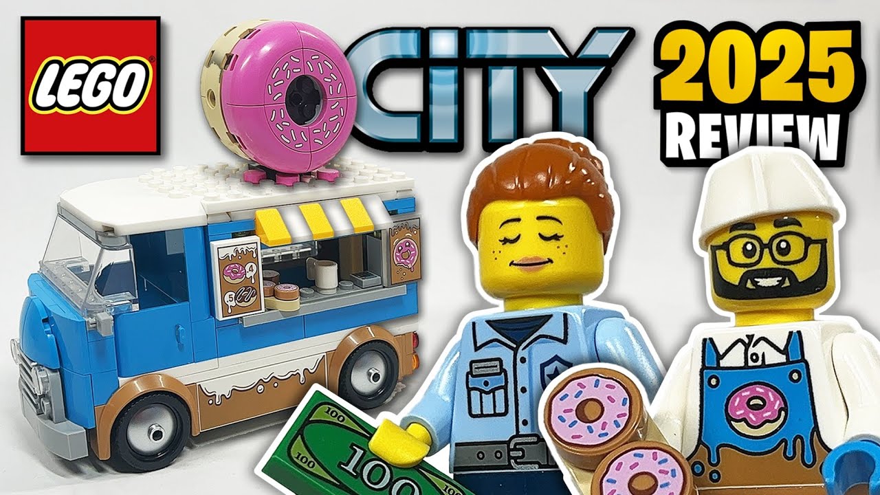 Обзор набора LEGO City Donut Truck (60452) &mdash; 2025 EARLY
