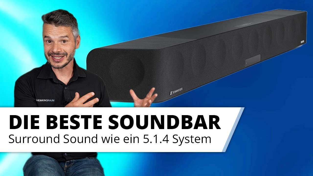 Sennheiser AMBEO Max - beste Soundbar durch überlegene Technik. Präziser 3D Sound. Virtuelles 5.1.4