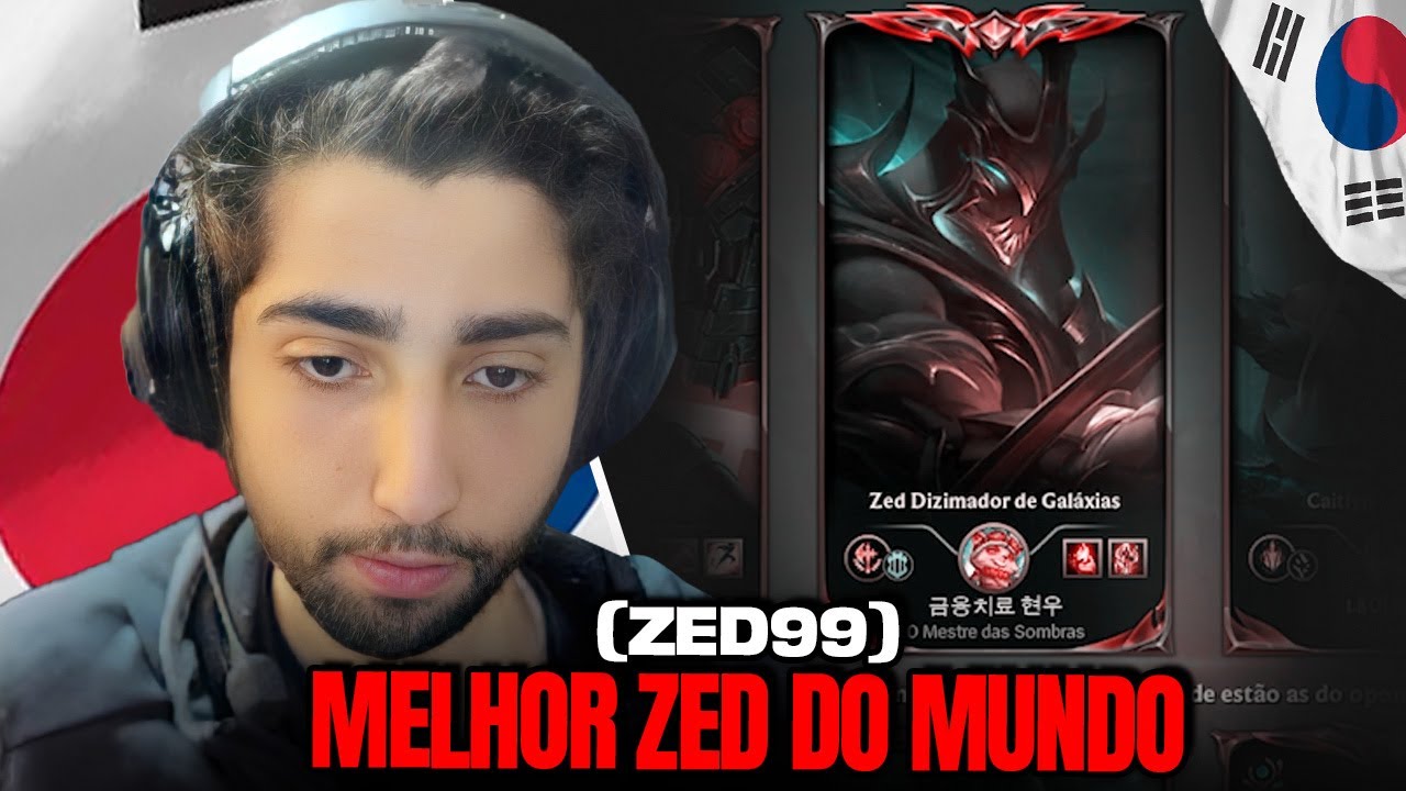 JEAN MAGO JOGOU CONTRA O MELHOR ZED DO MUNDO (ZED99) NA SOLOQ COREANA