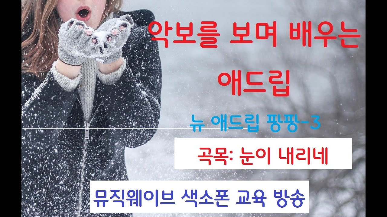 눈이 내리네 노래전 애드립 넣기(뉴애드립팡팡 파트-2)