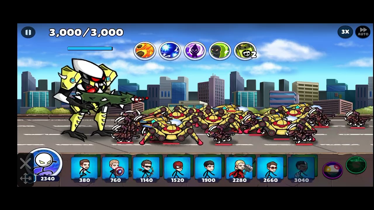 Hero war super stickman defence gameplay walkthrough part 6 