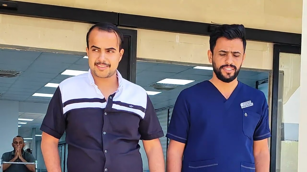 تأهيل مصاب بشلل الاطراف الاربعة غير الكامل في مستشفى ابن القف ببغداد