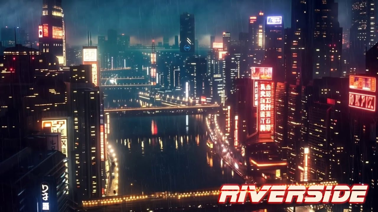 Riverside *  Ethereal Cyberpunk  Ambient Music for Relaxation and Focus
