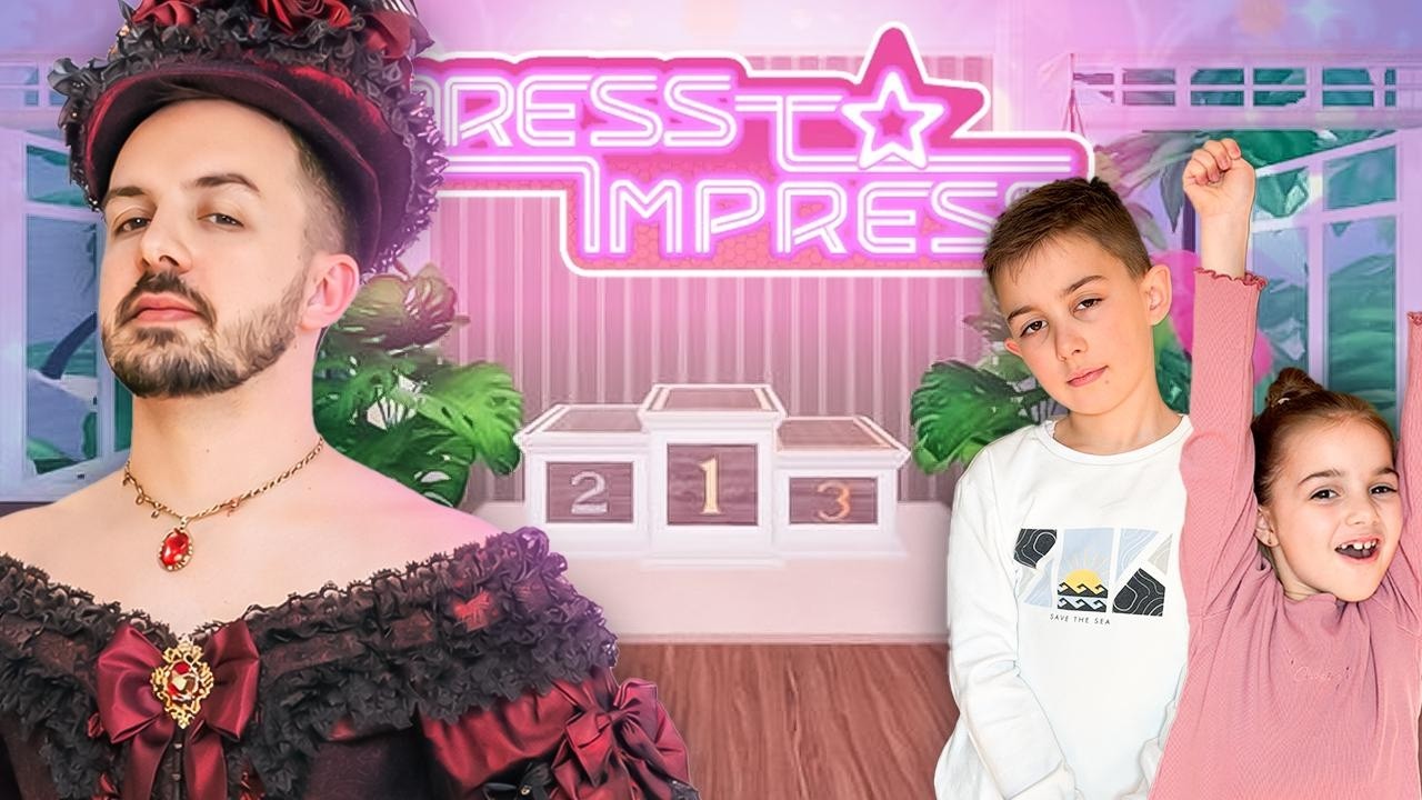 ĆERKA ME JE NATERALA DA IGRAM DRESS TO IMPRESS!!!