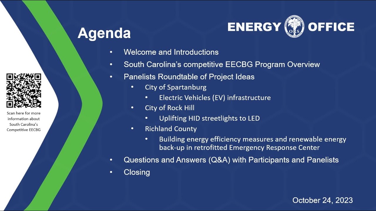 SC’s EECBG Project Think Tank Webinar, Part 1 20231024