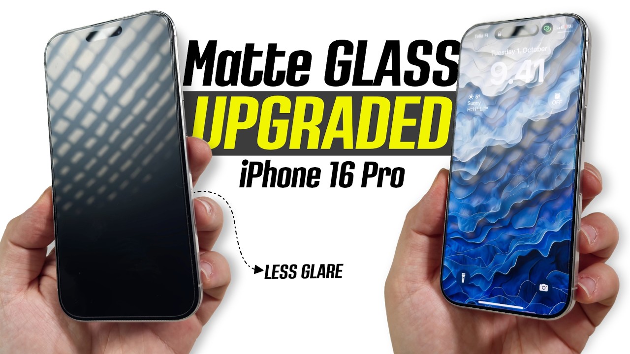 iPhone 16 Pro - TAC Matte Screen Protector .. No More Smudges!