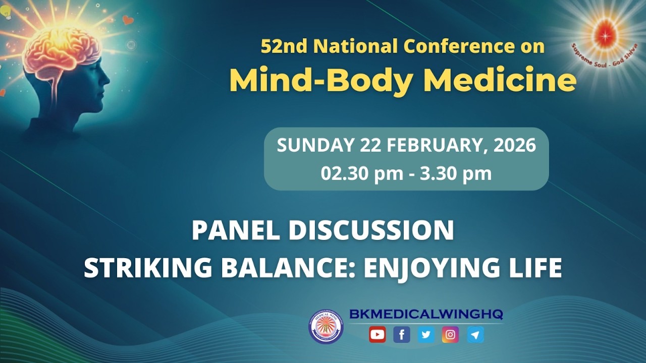 Live : Panel Discussion- Striking Balance : Enjoying Life I Mind Body Medicine I ORC, Delhi22-2-2026