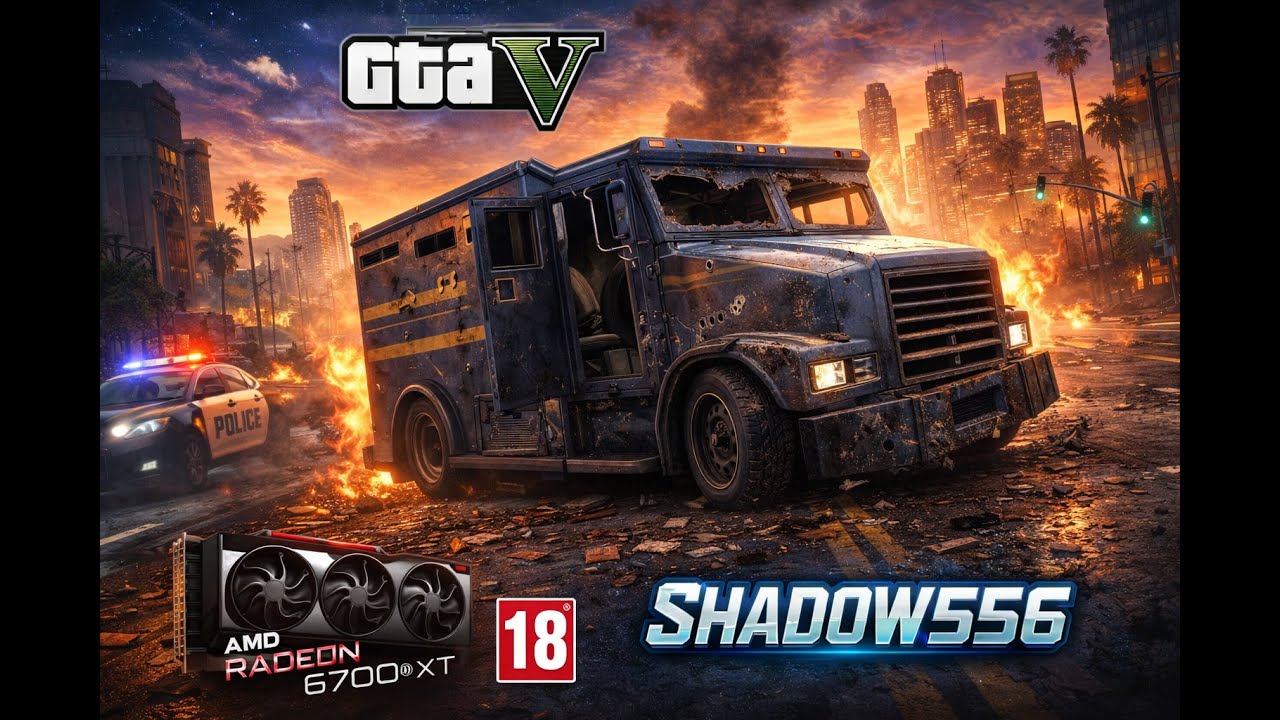 Roubo Fracassado  | +18 GTA V Modo História Missões Aleatórias - RADEON 6700 XT #FAIL