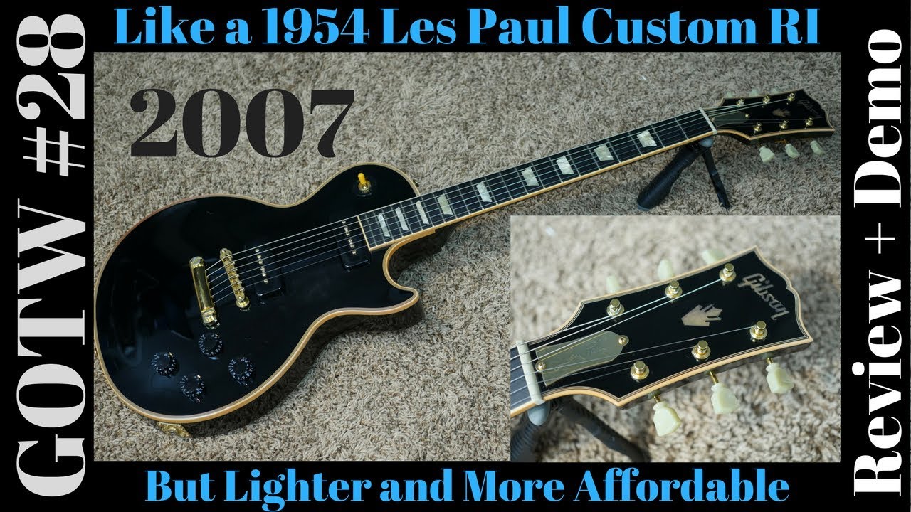 2007 Gibson Les Paul P90 Classic Custom GOTW #28 Black Review + Demo