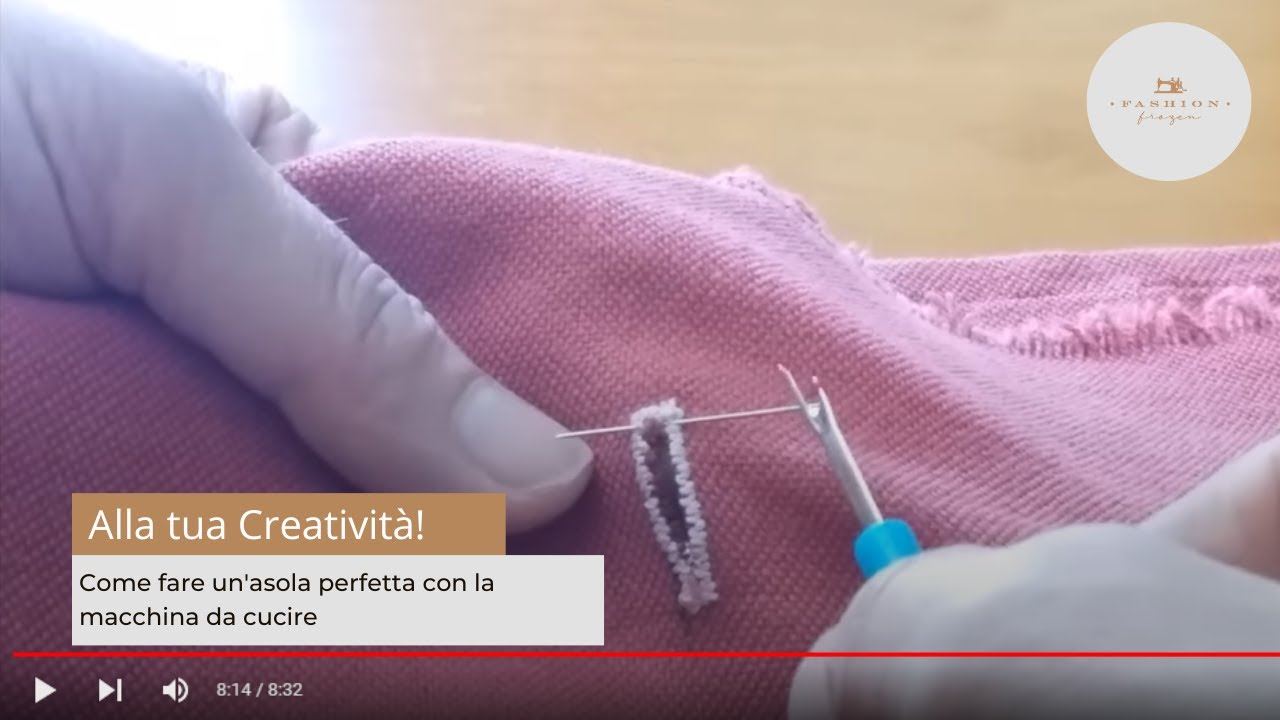 Come fare un'asola perfetta con la macchina da cucire