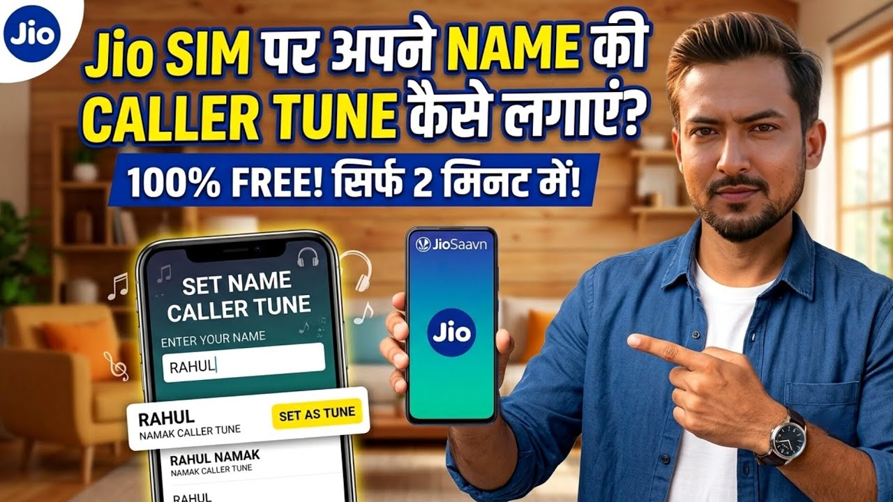 How to set your name as a JioTune | How to set name caller tune in Jio | Jio tune name