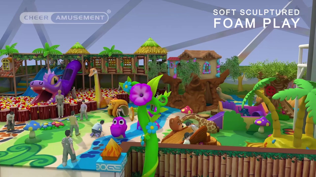 Indoor Playground manufacturer | Ninja Warrior Courses Trampoline Park Rope Course Factory