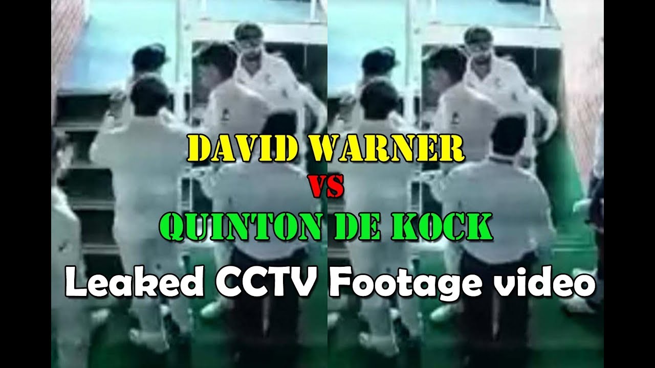 David Warner Vs Quinton de Kock Fight || CCTV Footage Video || Sledging Australia || Cricket Fights