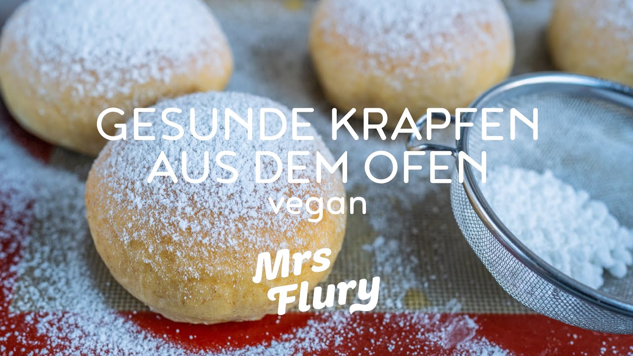 Gesunde Krapfen / Berliner aus dem Ofen veganes Rezept