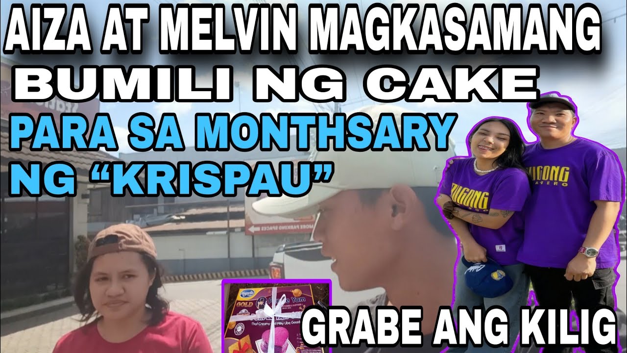 Melvin at Aiza bumili ng cake para sa Krispau (2nd monthsary).@CrisnaMahusay @PugongByahero 