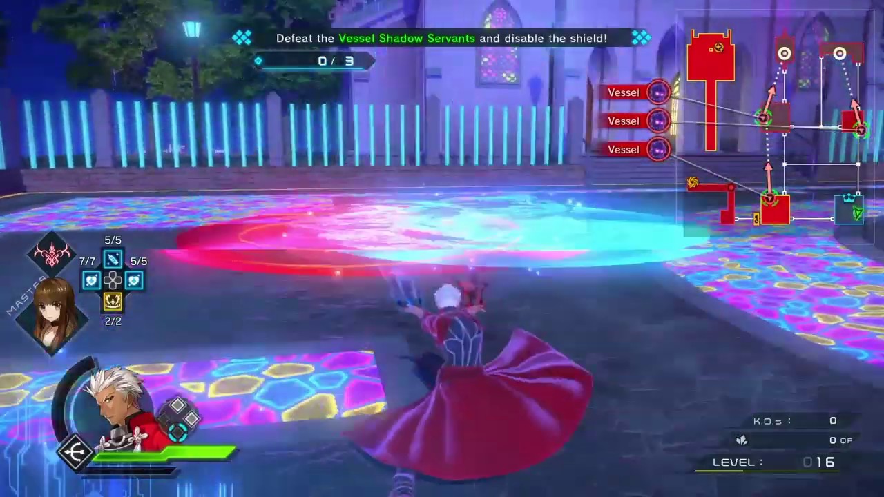 Fate/EXTELLA LINK: Nameless Archer moveset