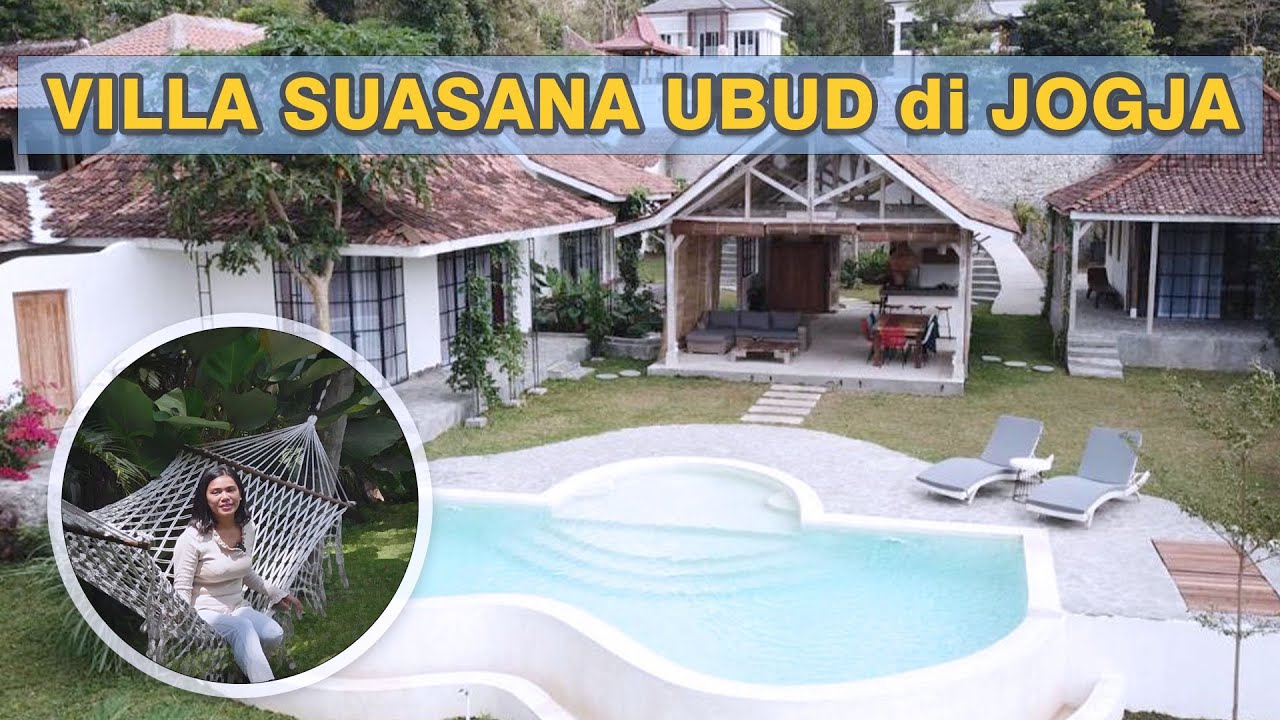 ADA UBUD BALI di JOGJA!! Rekomendasi private villa dengan INFINITY POOL view sawah #jogjahits #jogja