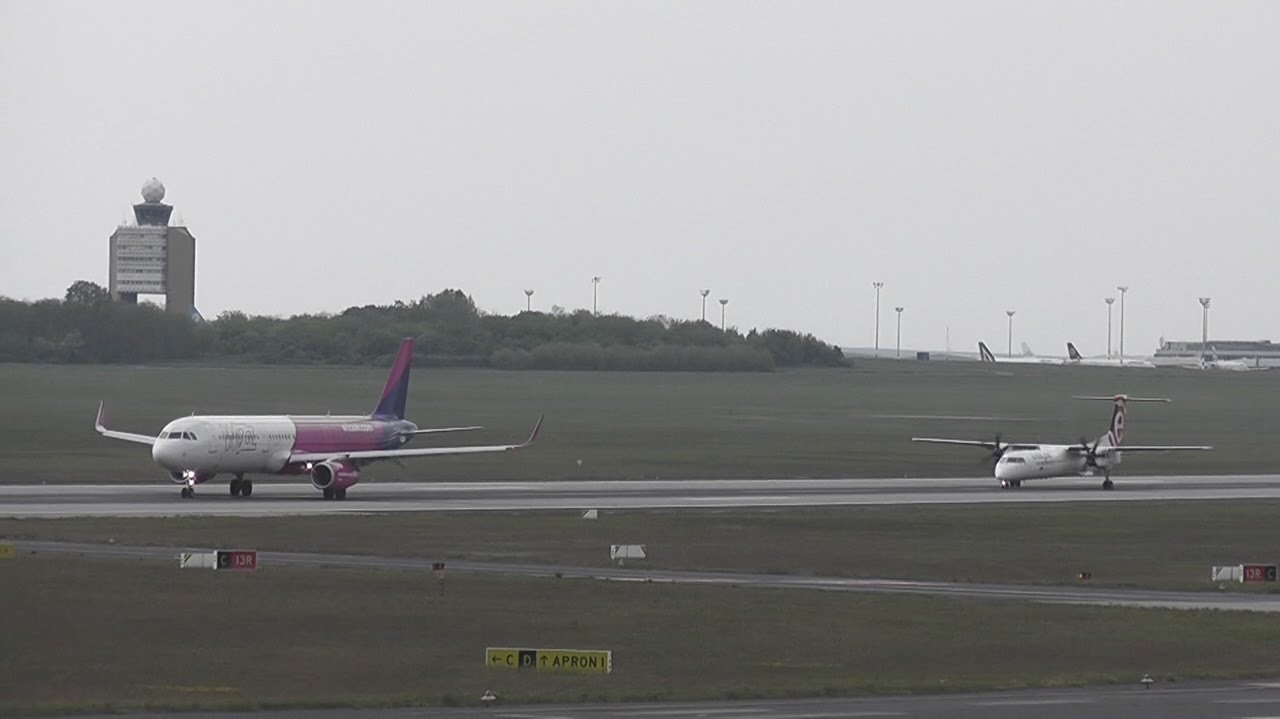 LHBP 13R take-offs and landings