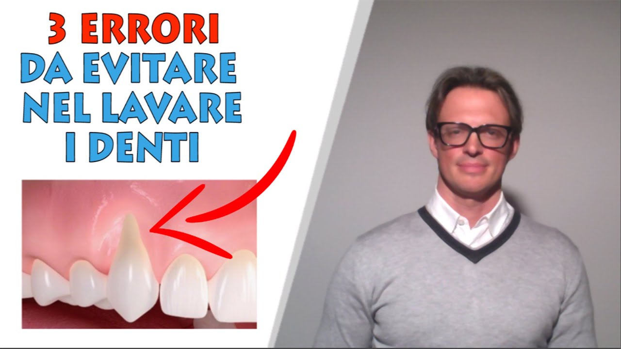 3ERRORI nello spazzolare i denti