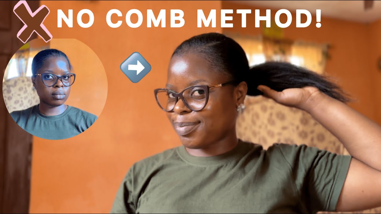 How I Switch Up My Relaxed Hair Low Ponytail | No Part to Side Part | Low Manipulation, No Breakage