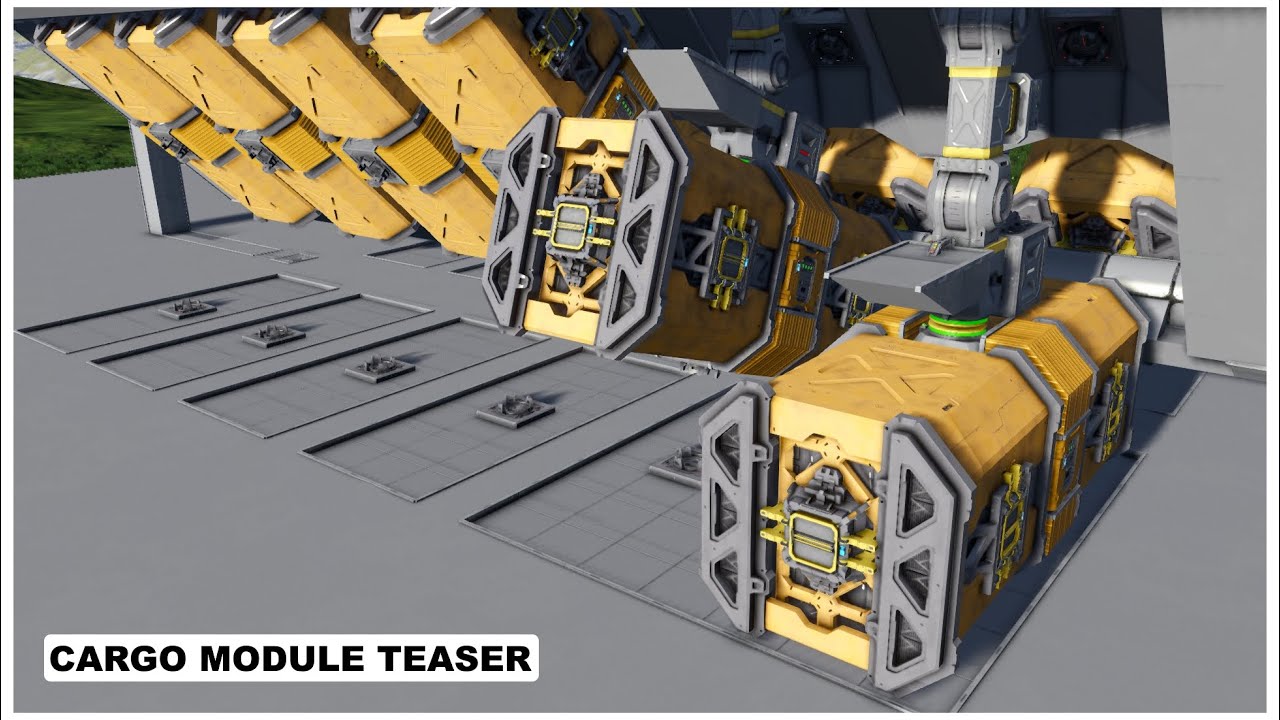 Space Engineers 45&deg; Cargo Module Teaser