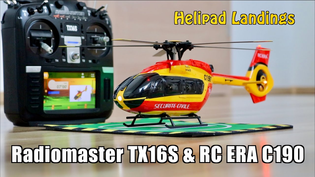 Radiomaster TX16S & Airbus H145 Helicopter | Helipad Landings  | RC ERA C190