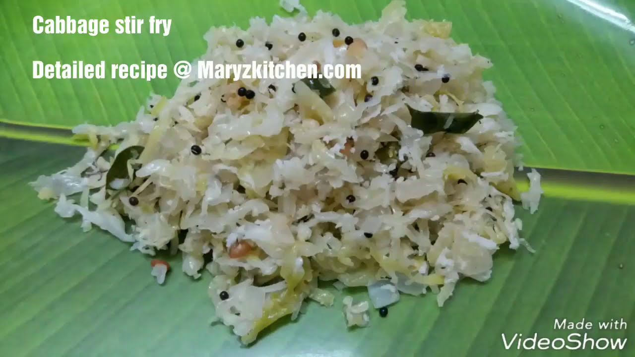 Cabbage stir fry southindian style/ cabbage poriyal / Cabbage recipe/ veg recipes