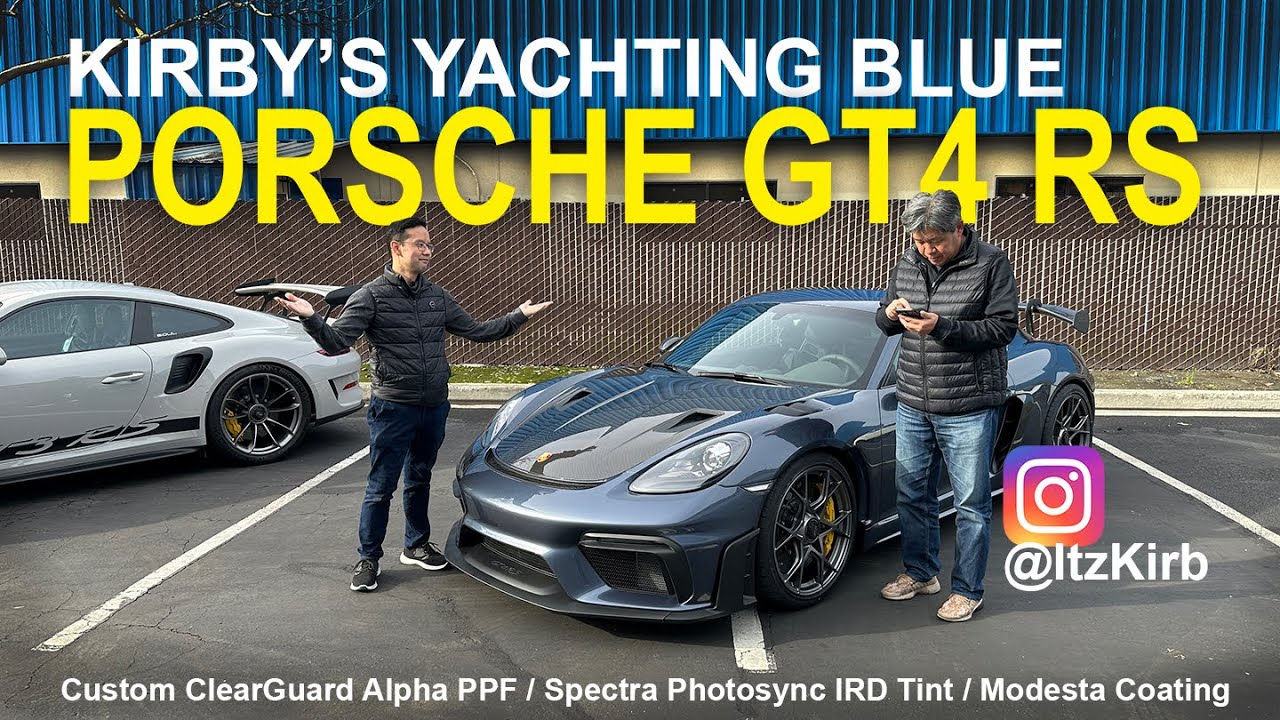 Кирби (@itzkirb) PORSCHE GT4 RS — фирменные PPF-стекла / тонировка Spectra Photosync / титановое ...
