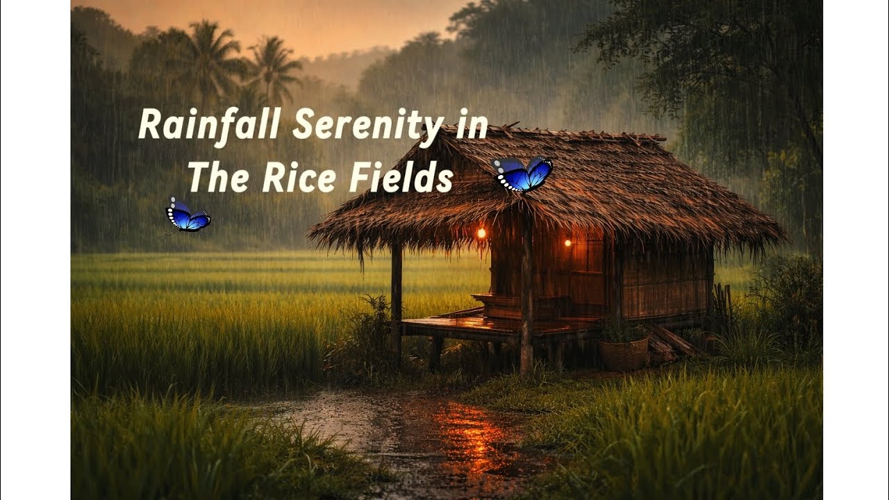 Rainfall Serenity in the Rice Fields