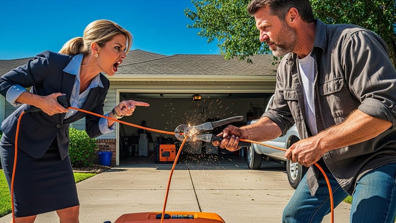 Karen Tried Using My Generator Power, So I Cut The Extension Cord and She Had To Apologize