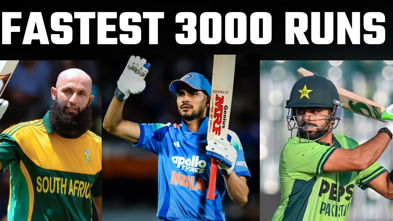 Babar Azam | Shubman Gill | Hashim Amla | Fastest 3000 Runs in ODI history 