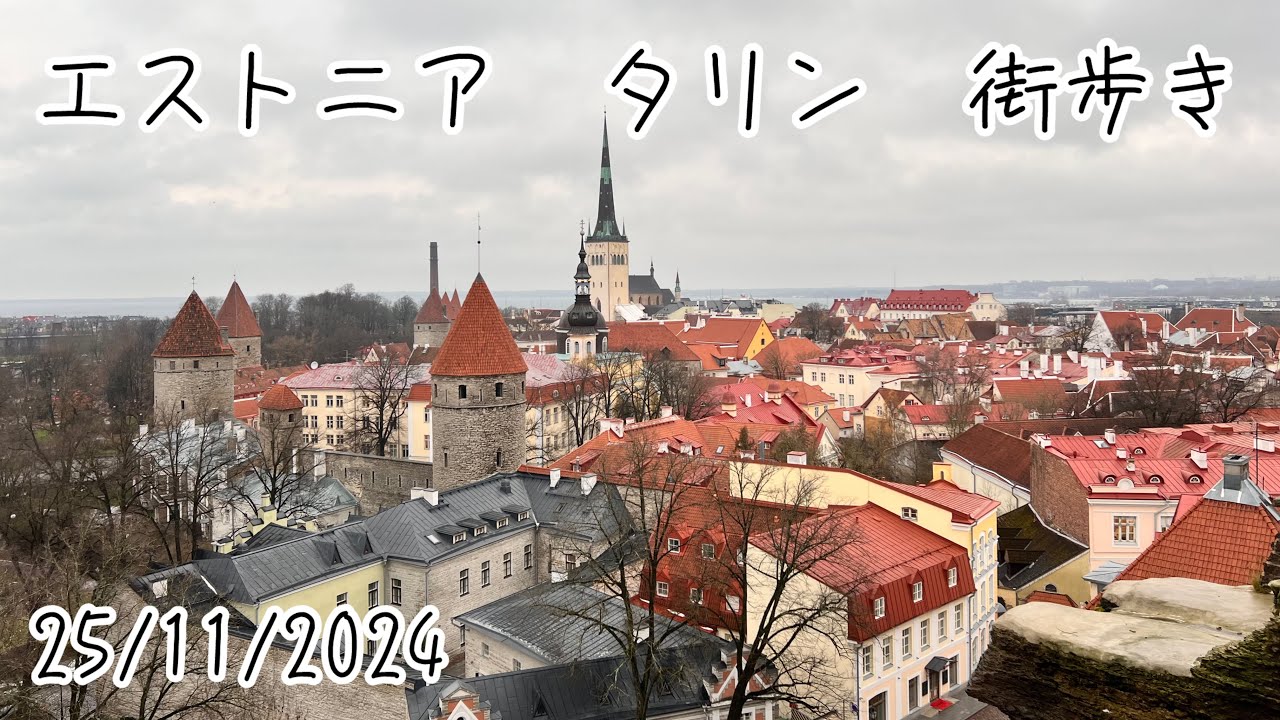 2024年冬の旅#15 ヴィリニュスからエストニア タリンに行く タリン散歩