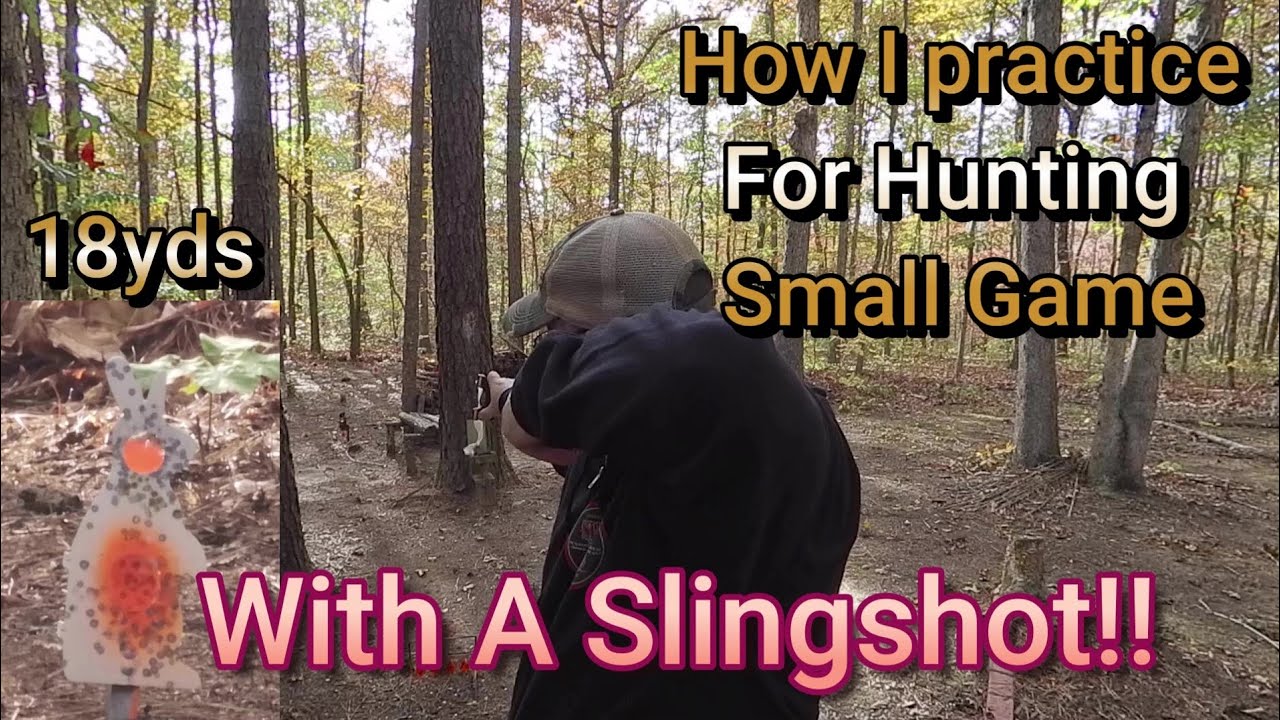 Как я тренируюсь охотиться на мелкую дичь с рогаткой!! #jackalopknives #slingshot