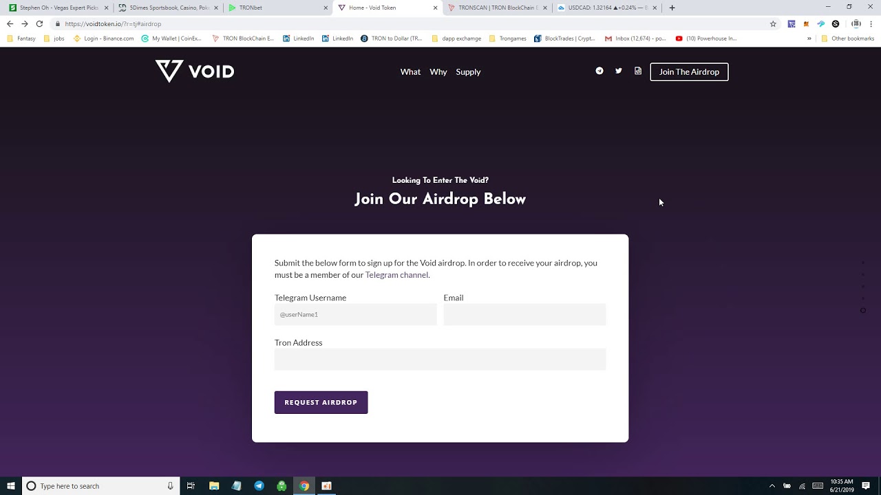 Void Token 10x your investment in 60 days with this self deflation token. Free airdrop in 24 hours