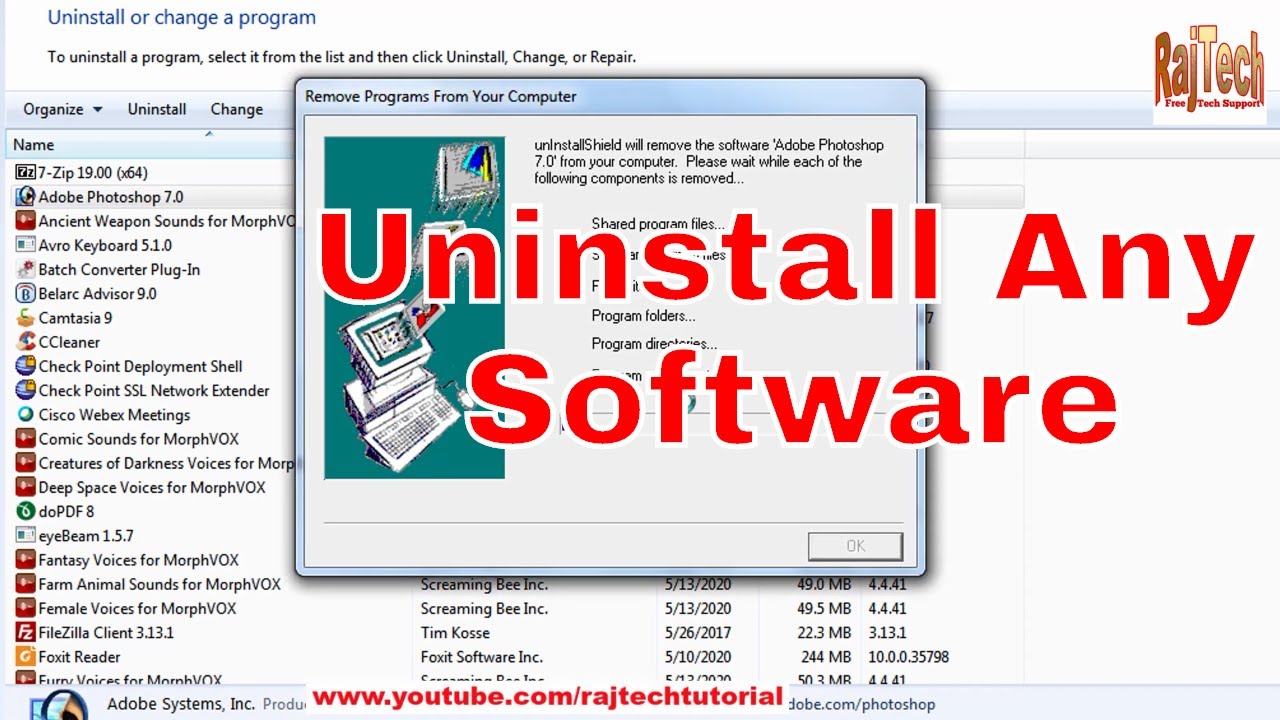 How to Uninstall Apps on Windows 7 in Hindi | Uninstall Software Windows 7 |