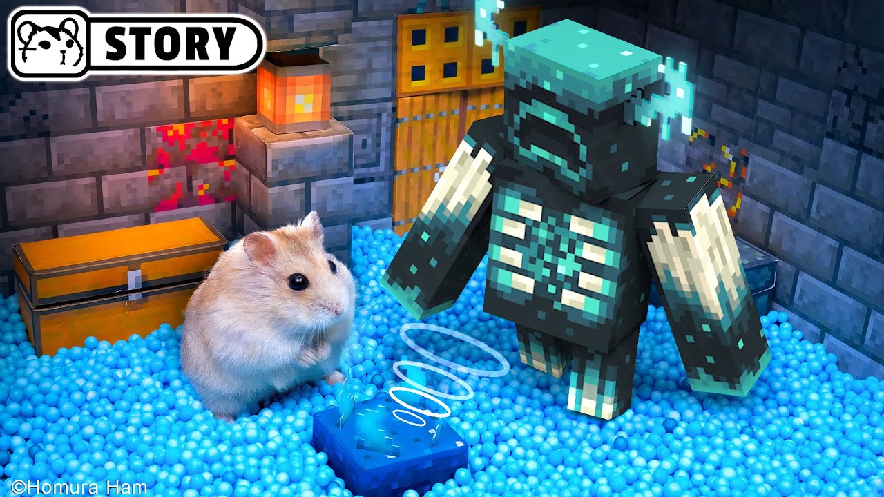 🐹 Хомяк сбегает из лабиринта Надзирателя в Мрачных Глубинах Майнкрафт 🐹 Хомура Хам