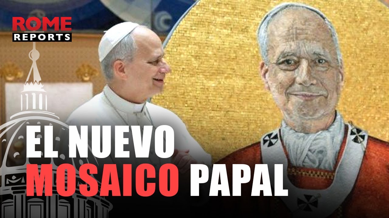 As&iacute; es el MOSAICO de 15.000 PIEZAS de LE&Oacute;N XIV que se instalar&aacute; en la bas&iacute;lica de SAN PABLO