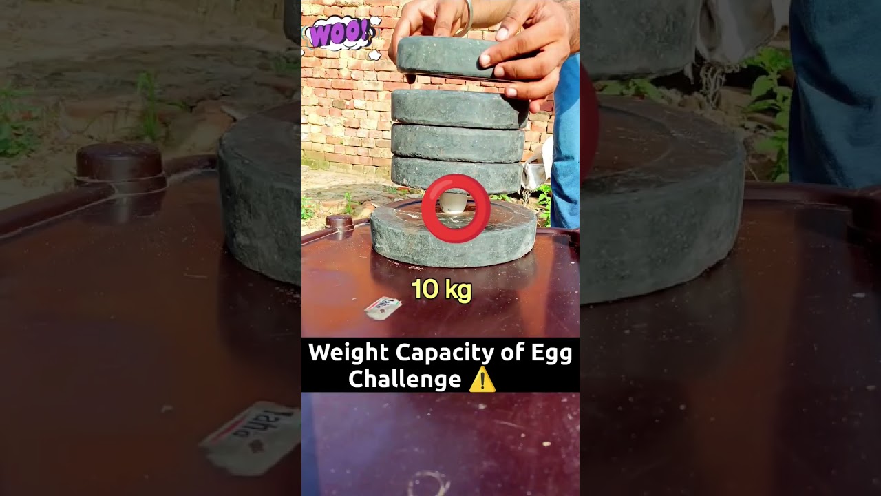 Shocked weight capacity of Egg Challenge 🚨⚠️#short #challenge #experiment