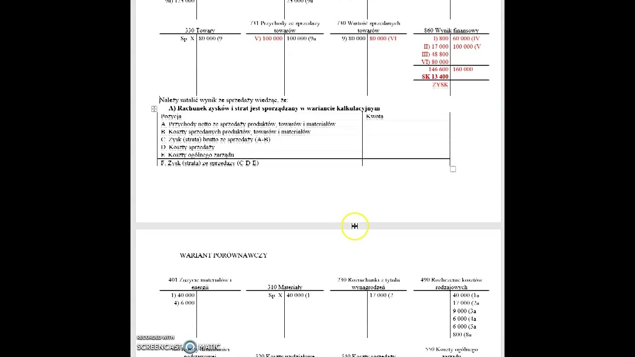 Odcinek 19.2. kontynuacja zadania M.7.2  Wariant kalkulacyjny RZIS
