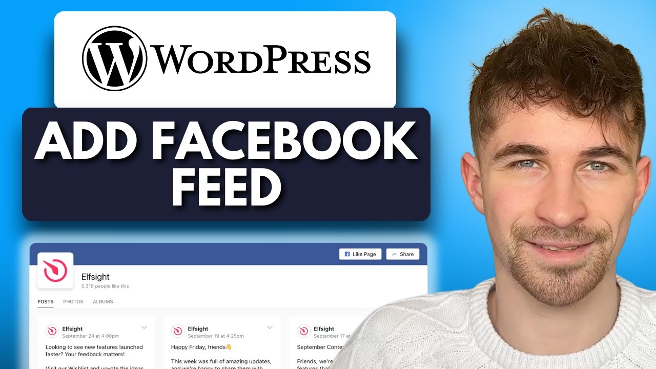 Как добавить ленту Facebook на свой сайт WordPress (2025)