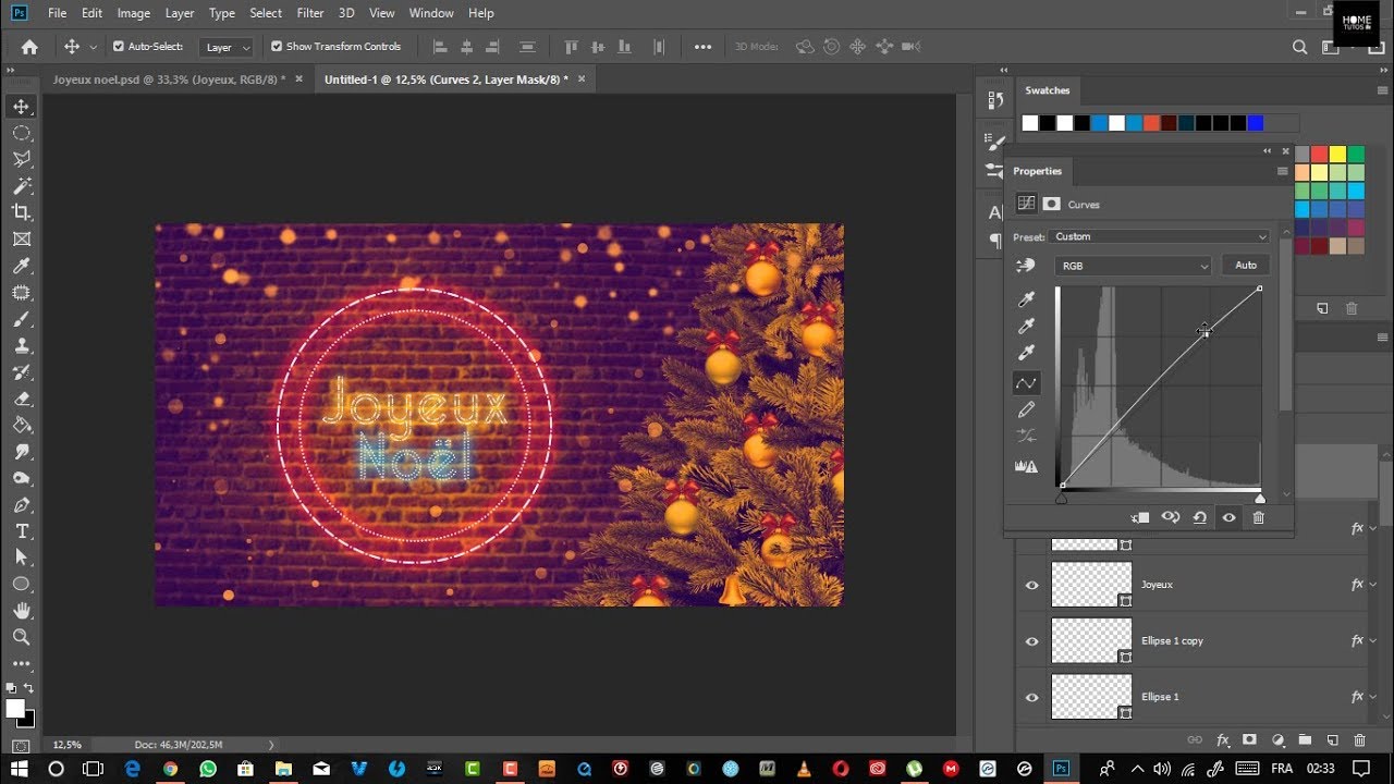 Creer une superbe carte de vœux dans Photoshop