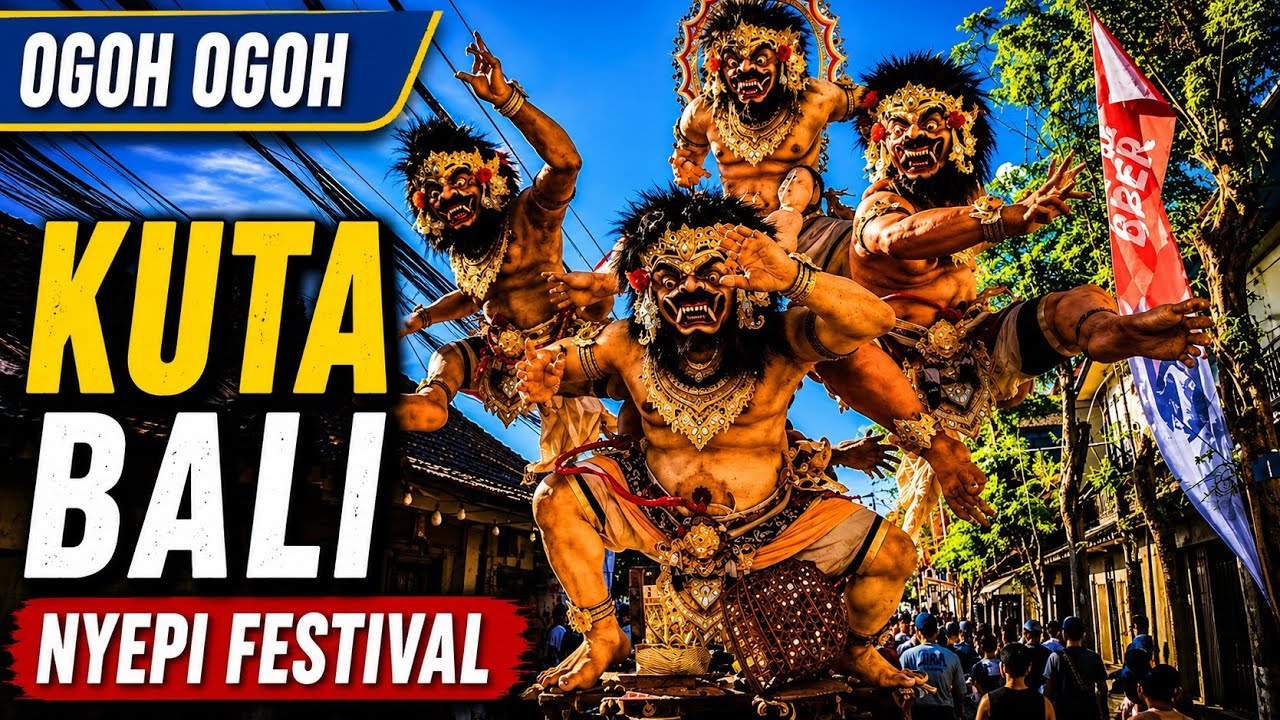 Ogoh-Ogoh Parade in Legian Kuta Bali (March 18, 2026) | Real Footage Before Nyepi Night