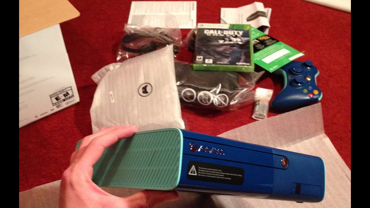 Blue Xbox 360 Bundle Unboxing! (Walmart Special Edition)