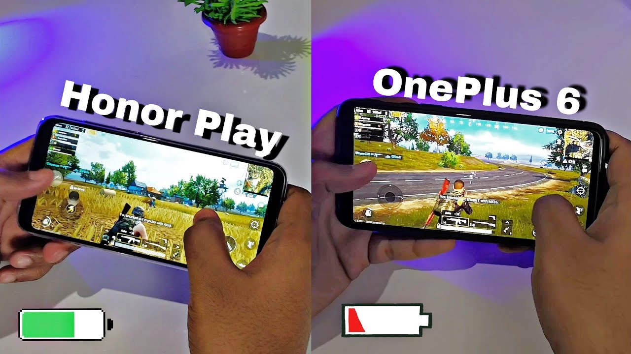 Honor Play vs OnePlus 6 Pubg Gaming Battery Test