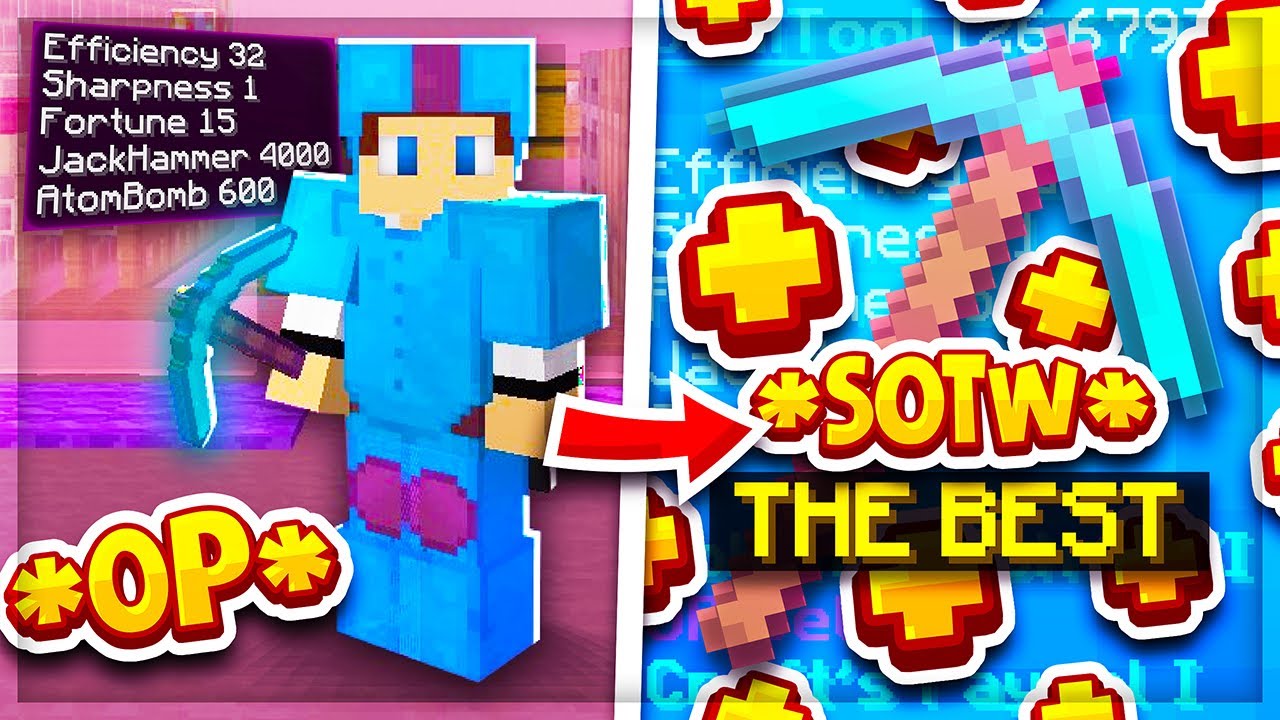 GETTING THE CRAZIEST SOTW PICKAXE *EVER* | Minecraft Prison | Candy | PvPLab