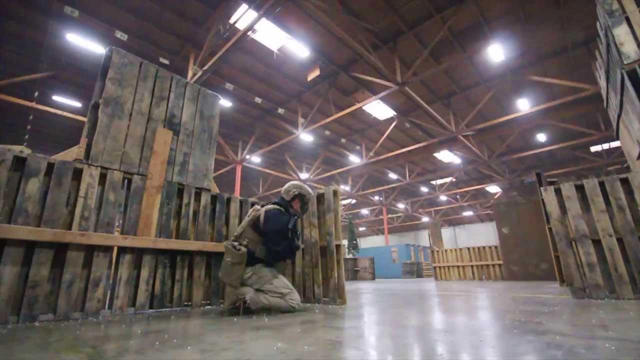 CQB CITY AIRSOFT ACTION February 2nd 2014 ELITE FORCE M4 1911 TAC 416 DUAL SECTOR GEAR TRIJICON SRS