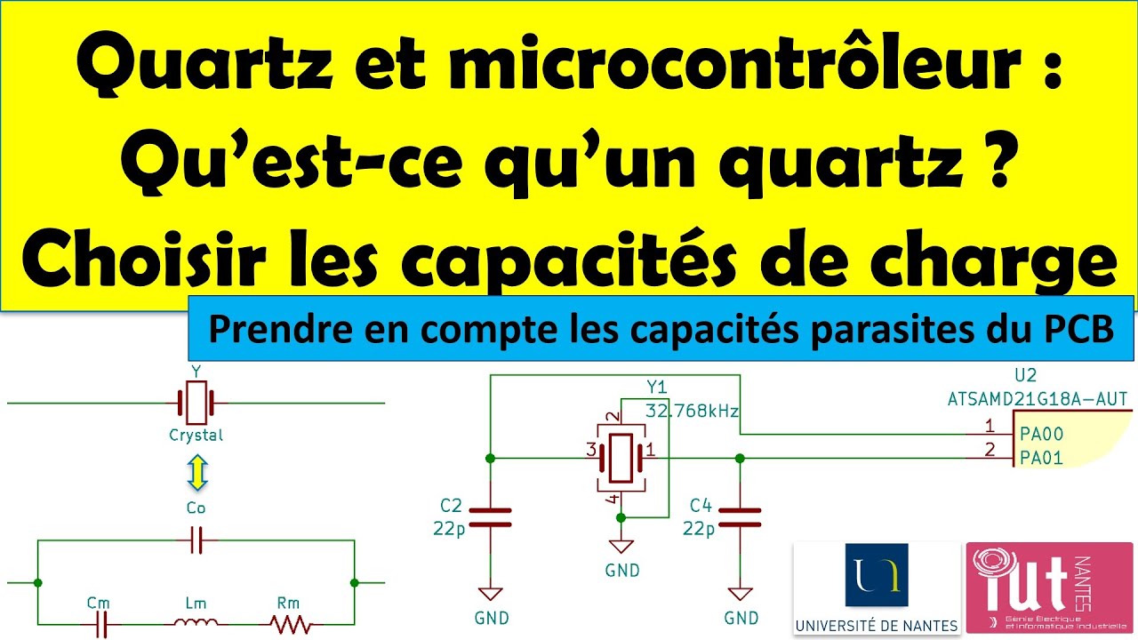 Quartz et microcontrôleur : qu'est-ce qu'un quartz ? Choisir les capacités de charge