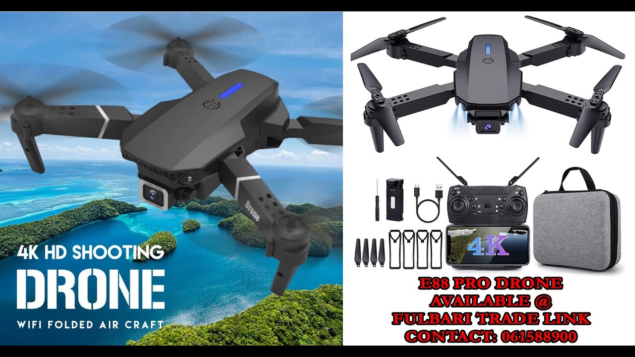 E88 Pro Drone with 4K HD Dual Camera Unboxing And Review In Nepali.