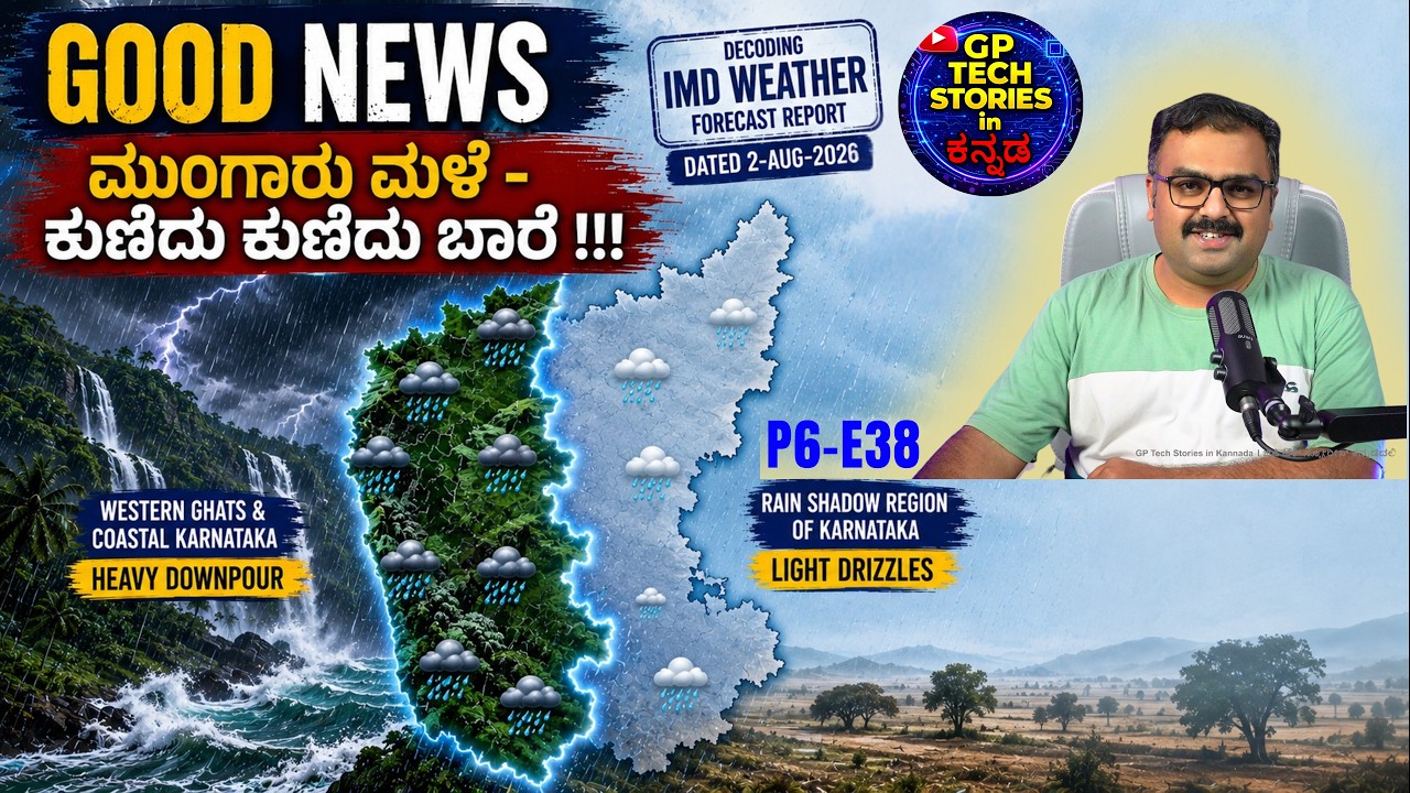 🌧️ Good News for Karnataka! New Monsoon Trough Brings Rain to Interior Districts | IMD Report